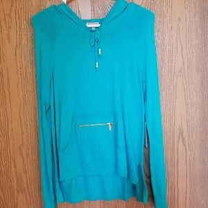 Juicy Couture teal/aqua hooded sweater